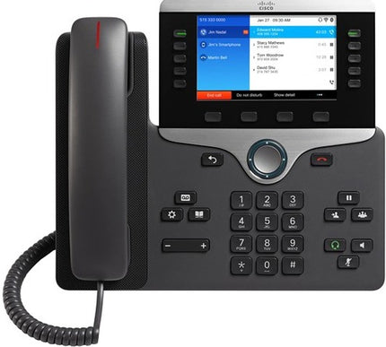 Main Image for Cisco 8861 IP Phone - Corded/Cordless - Corded - Bluetooth - Wall Mountable, Desktop - Black