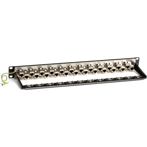 Main Image for Black Box CAT6A Shielded Feed-Through Patch Panel, 24-Port, 1U