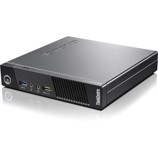 Main Image for Lenovo ThinkCentre M73 10AX007WUS Desktop Computer - Intel Core i5 4th Gen i5-4590T - 4 GB - 128 GB Serial ATA/600 SSD - Tiny - Business Black