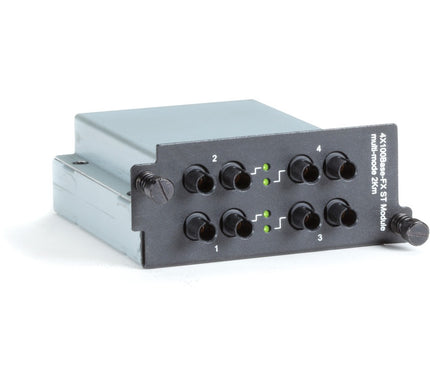 Main Image for Black Box Fast Ethernet (100-Mbps) Extreme Temperature Switch Module - (4) 100-Mbps Multimode Fiber, 1300nm, 2km, ST