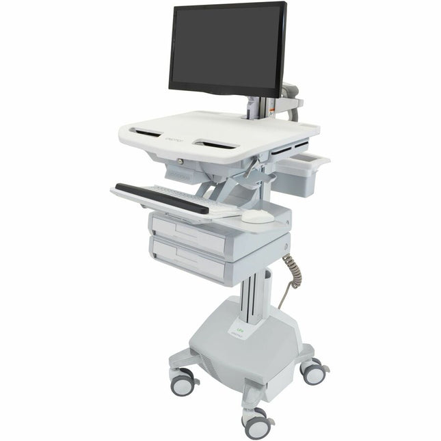 Main Image for Ergotron StyleView&reg; Cart with LCD Arm, LiFe Powered, 2 Drawers (1x2), US/CA/MX