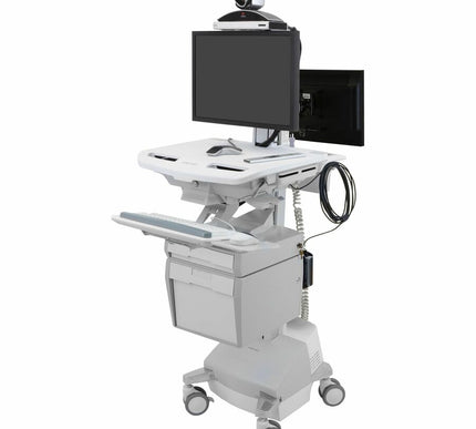 Main Image for Ergotron StyleView&reg; Telemedicine Cart, Back-to-Back Monitors, Powered, US/CA/MX