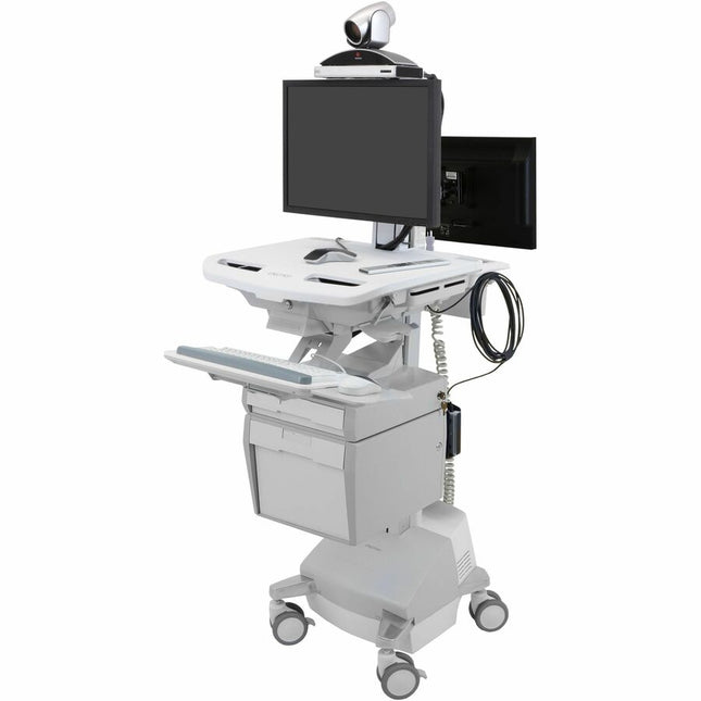 Main Image for Ergotron StyleView&reg; Telemedicine Cart, Back-to-Back Monitors, Powered, US/CA/MX