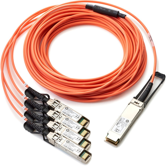 Main Image for HPE BladeSystem c - Class QSFP+ to 4x10G SFP+ 15m Active Optical Cable