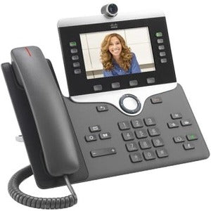 Main Image for Cisco 8845 IP Phone - Corded/Cordless - Corded - Bluetooth - Wall Mountable - Charcoal