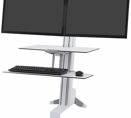 Main Image for Ergotron WorkFit-S, Dual Workstation with Worksurface (white)