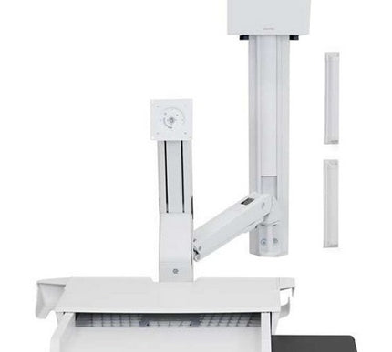 Main Image for Ergotron StyleView Wall Mount for Monitor, CPU, Keyboard, Scanner, Mouse - White