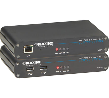 Main Image for Black Box LRX Series KVM Extender - DVI-D, USB 2.0, RS232, Audio, Single-Access, CATx