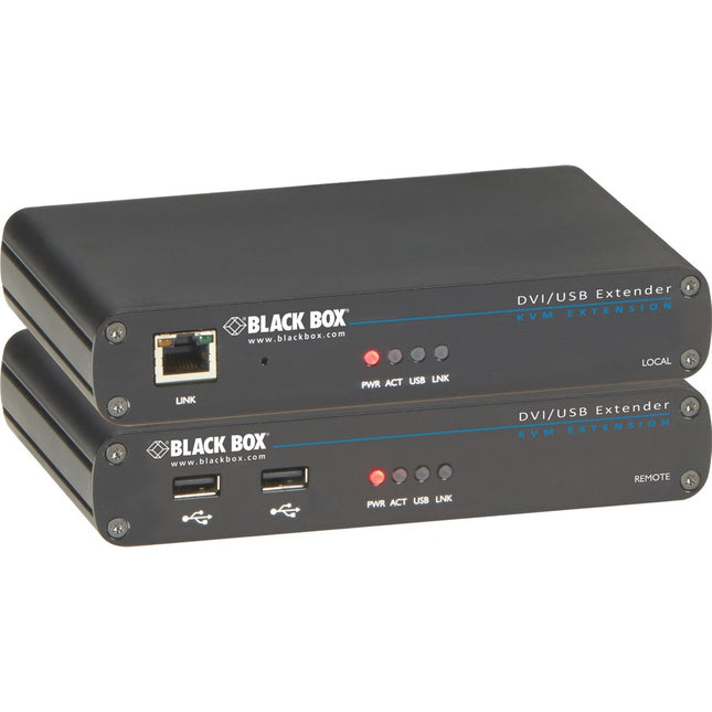 Main Image for Black Box LRX Series KVM Extender - DVI-D, USB 2.0, RS232, Audio, Single-Access, CATx