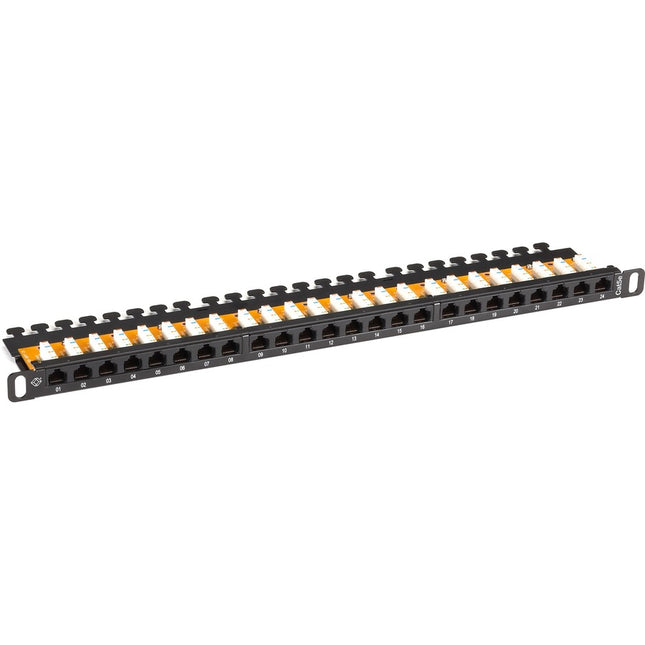 Main Image for Black Box SpaceGAIN CAT5e Patch Panel - 1/2U, Unshielded, 24-Port