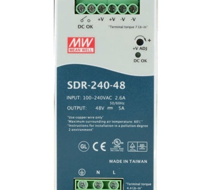 Main Image for Black Box DIN Rail Power Supply - 240 Watts, 48 VDC