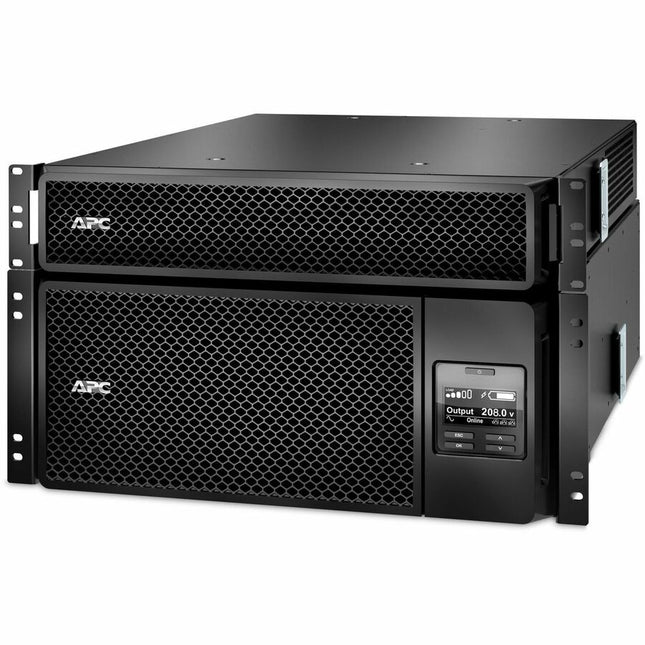 Main Image for APC Smart-UPS On-Line, 6kVA/6kW, Rackmount 6U, 208V, 12x 5-20R+2x L6-20R+2x L6-30R NEMA, Network Card+SmartSlot, W/ transformer 208V-120V, W/ rail kit
