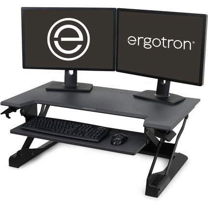 Main Image for Ergotron WorkFit-TL, Standing Desk Workstation (black with grey surface)