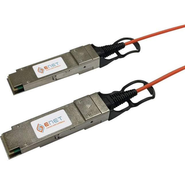 Main Image for ENET Cisco Compatible QSFP-H40G-AOC10M TAA Compliant Functionally Identical 40G QSFP+ to QSFP+ Active Optical Cable (AOC) Assembly 10m