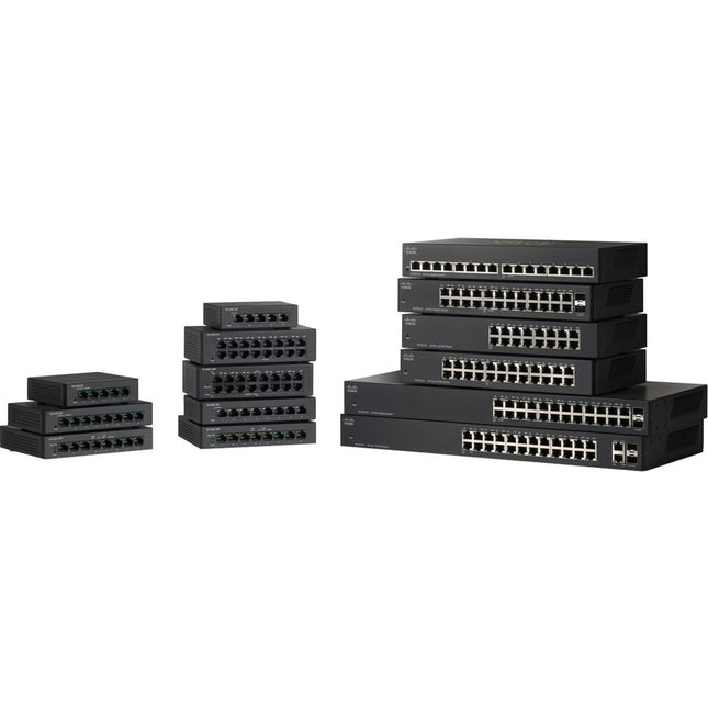 Main Image for Cisco SF110D-16HP 16-Port 10/100 PoE Desktop Switch
