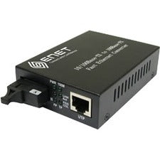 Main Image for ENET 1x 10/100/1000Base-T RJ45 to 1x Duplex SC 1000Base-ZX 1550nm Single-mode Fiber SC Connector 80km Media Converter Stand-Alone - Power Supply Included, Chassis/Rack Mountable