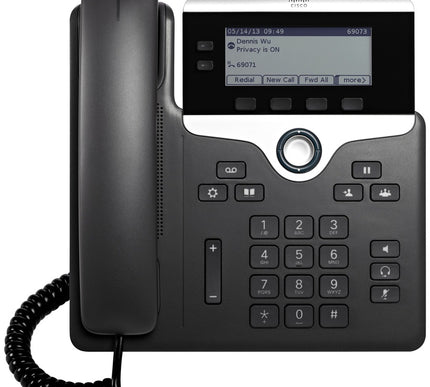 Main Image for Cisco 7821 IP Phone - Corded - 3 Multiple Conferencing - Wall Mountable - Black