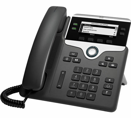 Main Image for Cisco 7841 IP Phone - Corded - Corded - Tabletop, Wall Mountable - Black - TAA Compliant