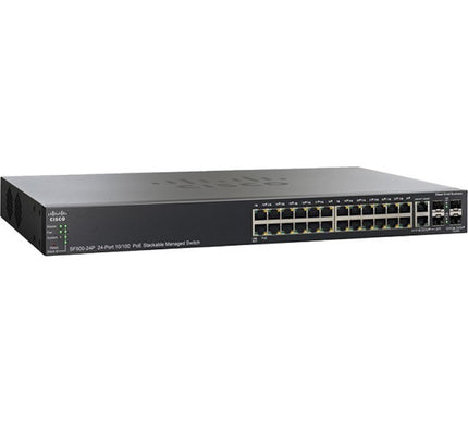 Main Image for Cisco SF500-24P 24-Port 10 100 PoE Stackable Managed Switch