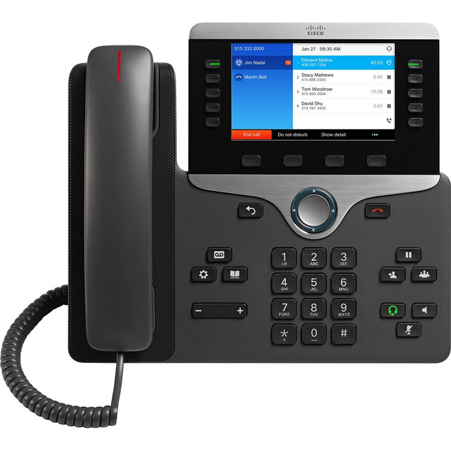 Main Image for Cisco 8841 IP Phone - Corded - Corded - Wall Mountable, Desktop - Charcoal Gray