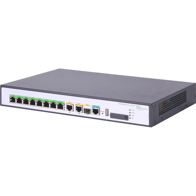 Main Image for HPE FlexNetwork MSR958 1GbE and Combo 2GbE WAN 8GbE LAN PoE Router