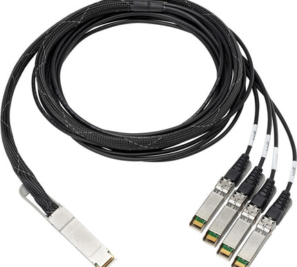 Main Image for HPE 100Gb QSFP28 to 4x25Gb SFP28 3m Direct Attach Copper Cable