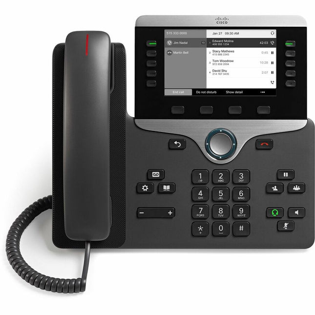 Main Image for Cisco 8811 IP Phone - Corded - Corded - Wall Mountable, Tabletop - Charcoal