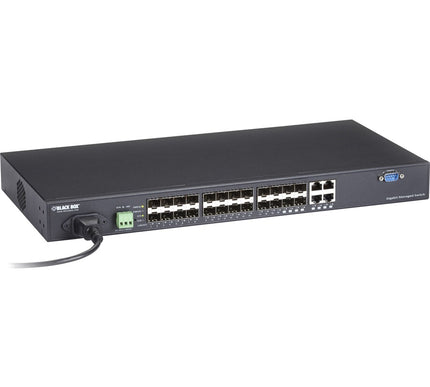 Main Image for Black Box SFP Gigabit Managed Fiber Switch - 24-Port