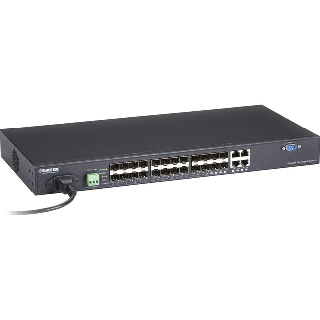 Main Image for Black Box SFP Gigabit Managed Fiber Switch - 24-Port