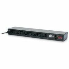 Main Image for APC NetShelter Switched Rack PDU, 1U, 1PH, 2.3kW 230V 10A or 2.5kW 208V 12A, 8 C13 outlets, C14 cord