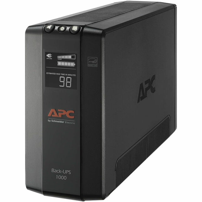 Main Image for APC Back-UPS 1000, Compact Tower, 1000VA, 120V, AVR, LCD, 8 NEMA outlets (4 surge)