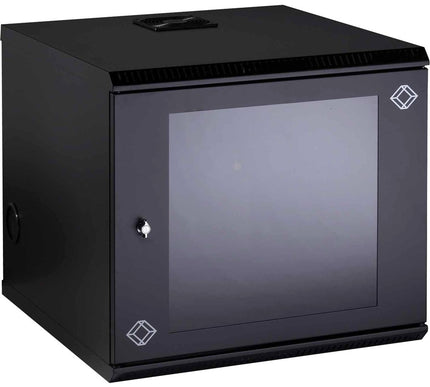 Main Image for Black Box Wallmount Cabinet - 10U, 22-in. W x 23.5-in. D, M6 Square Holes