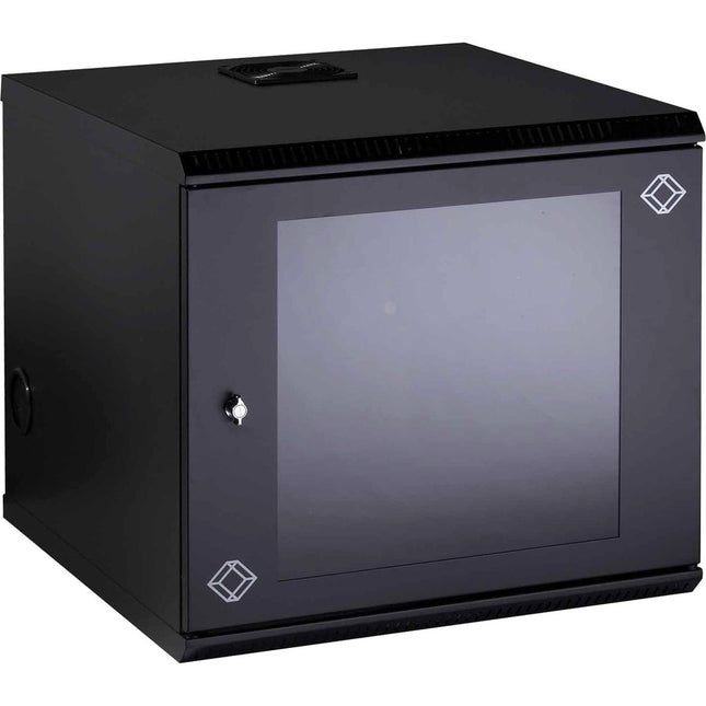 Main Image for Black Box Wallmount Cabinet - 10U, 22-in. W x 23.5-in. D, M6 Square Holes