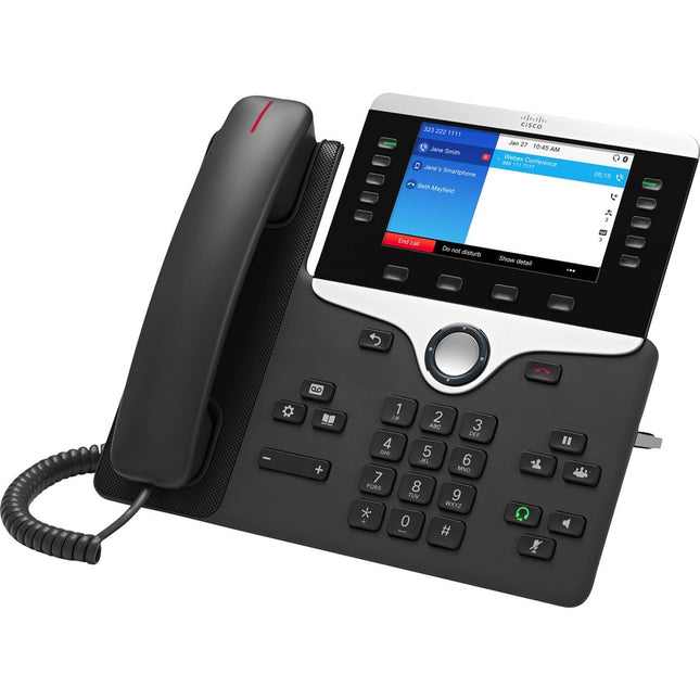 Main Image for Cisco 8851 IP Phone - Refurbished - Corded - Corded - Tabletop, Wall Mountable - Charcoal