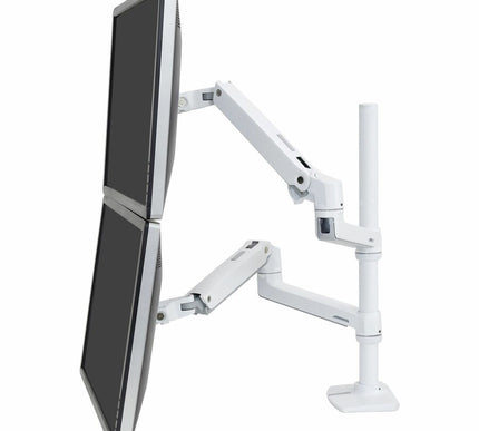 Main Image for Ergotron LX Dual Stacking Arm, Tall Pole (white)