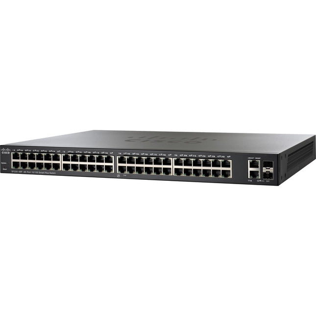 Main Image for Cisco SF220-48P 48-Port 10/100 PoE Smart Plus Switch
