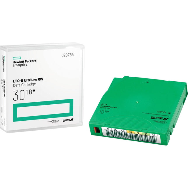 Main Image for HPE LTO-8 Ultrium 30TB RW Custom Labeled Library Pack 20 Data Cartridges with Cases