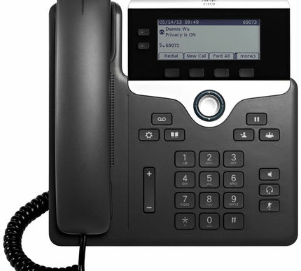Main Image for Cisco 7821 IP Phone - Refurbished - Corded - Corded - Wall Mountable, Tabletop - Charcoal
