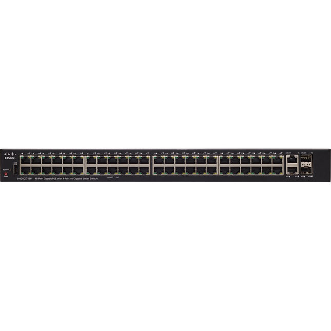 Main Image for Cisco SG250X-48P Gigabit PoE with 4-Port 10-Gigabit Smart Switch