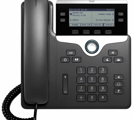 Main Image for Cisco 7841 IP Phone - Refurbished - Corded - Corded - Wall Mountable, Desktop, Tabletop - TAA Compliant