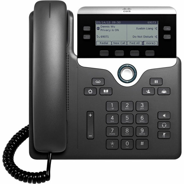 Main Image for Cisco 7841 IP Phone - Refurbished - Corded - Corded - Wall Mountable, Desktop, Tabletop - TAA Compliant