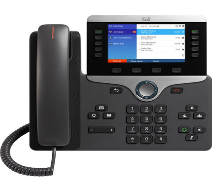 Main Image for Cisco 8861 IP Phone - Refurbished - Wi-Fi, Bluetooth - Wall Mountable, Tabletop - Charcoal