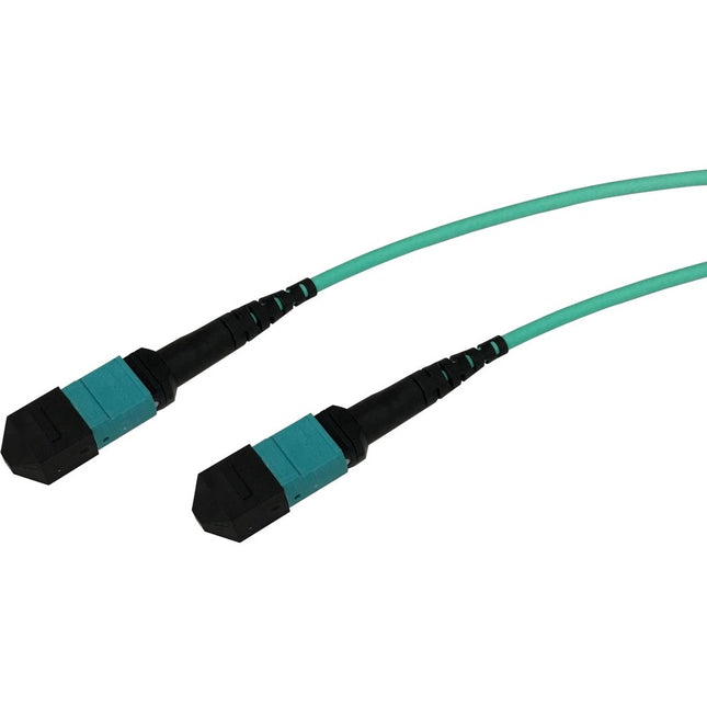 Main Image for MTP/MPO-Female to MTP/MPO-Female Aqua Multimode OM4 50/125m Cross-Over (Method B) 2 Meter Cable Assembly for 40G/100G QSFP+/QSFP28 Applications