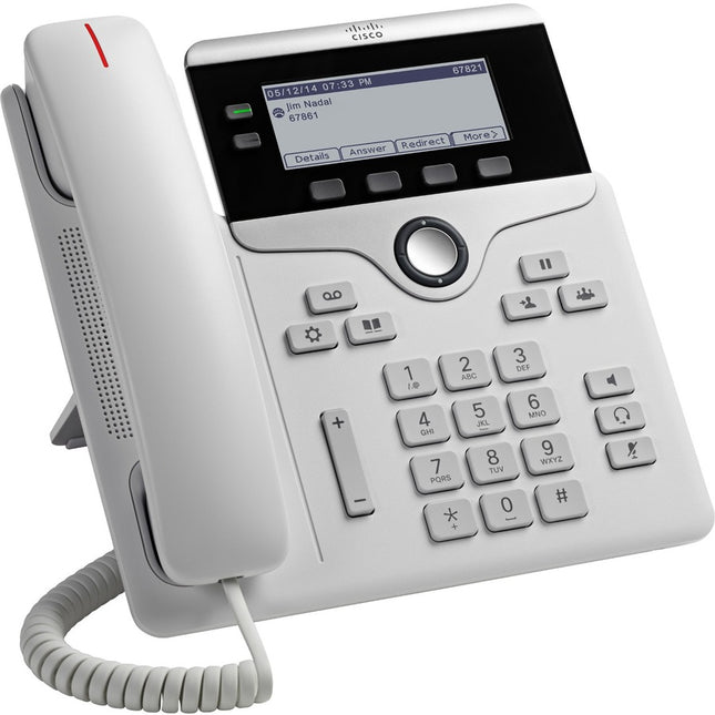 Main Image for Cisco 7821 IP Phone - Refurbished - Corded - Wall Mountable, Desktop - White