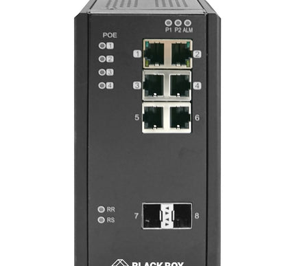Main Image for Black Box Industrial Managed Gigabit POE Ethernet Switch