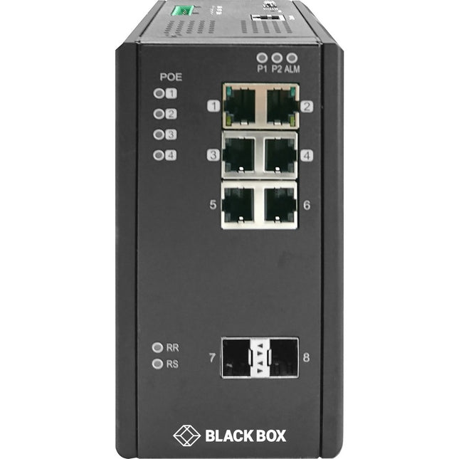 Main Image for Black Box Industrial Managed Gigabit POE Ethernet Switch