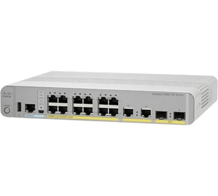 Main Image for Cisco 3560-CX Switch 6 GE PoE+, 2 MultiGE PoE+, uplinks: 2 x 10G SFP+, IP Base