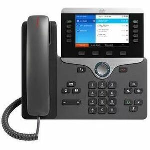 Main Image for Cisco 8861 IP Phone - Refurbished - Corded - Corded/Cordless - Bluetooth, Wi-Fi - Wall Mountable, Tabletop - Charcoal