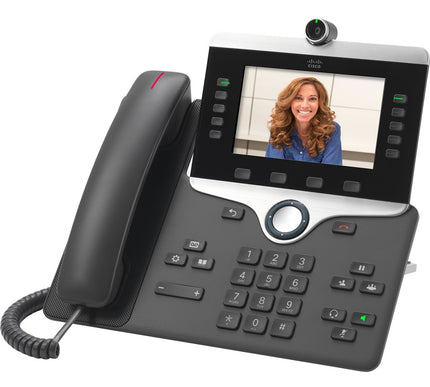 Main Image for Cisco 8845 IP Phone - Corded/Cordless - Corded - Bluetooth - Built-in Camera - Wall Mountable, Desktop - Charcoal