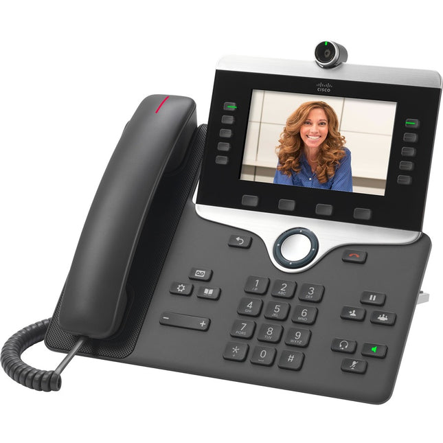 Main Image for Cisco 8845 IP Phone - Corded/Cordless - Corded - Bluetooth - Built-in Camera - Wall Mountable, Desktop - Charcoal